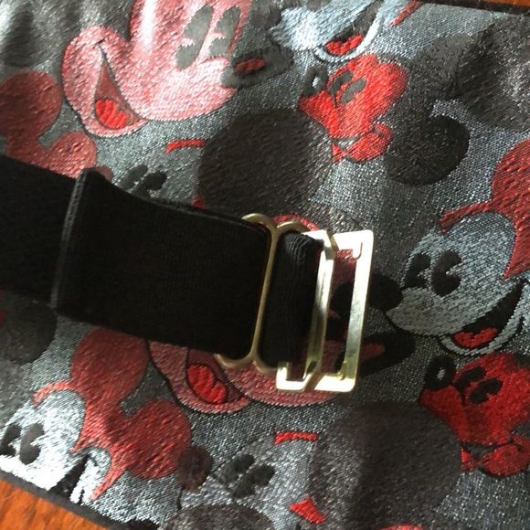 Balancine Presents Tie Works Disney Cummerbund Black, grey, and red Mickey Mouse - Picture 5 of 13